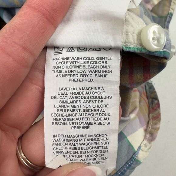 J.Crew SLIM Fit Multicolor Plaid Button Up Shirt 100% Cotton Shirting Size S L/S - Picture 10 of 11